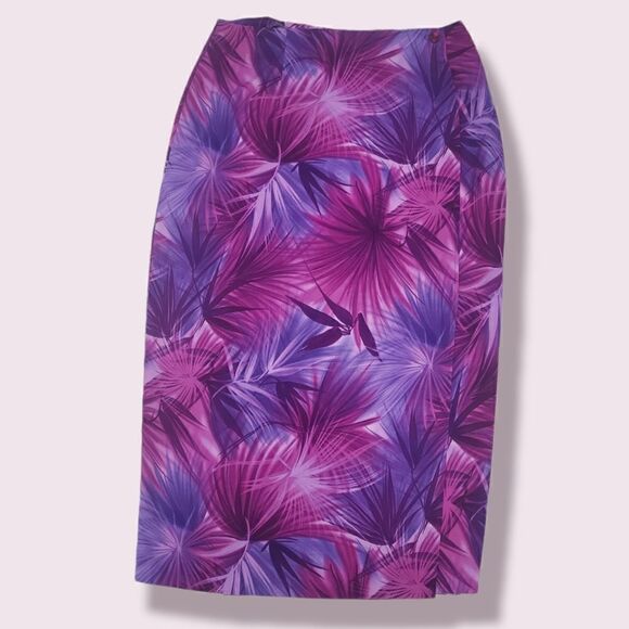 AGB Purple Wrap Skirt Size 14 - Picture 1 of 4